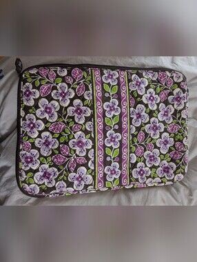 Vera Bradley Quilted Zip Laptop Sleeve, Like New